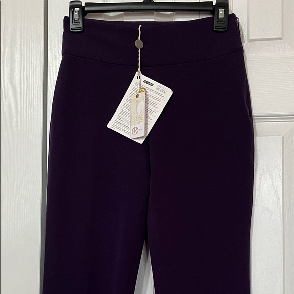 Elegant Purple Flare Pants - Picture 3 of 6